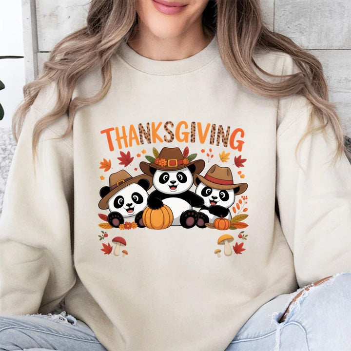 Kvinders sweatshirt med sjovt dyre design og efterårsmotív Stilla