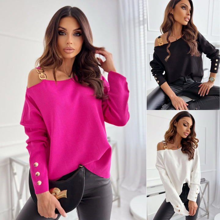 Dame Oversized Pullover med aftagelige stropper Stilla