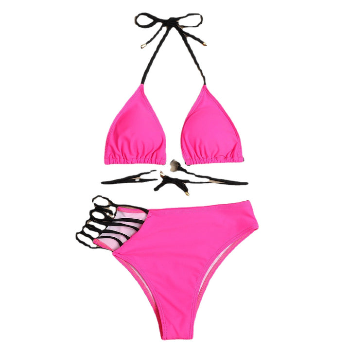 Dame trekant-bikini med stilfulde bindebånd og hudvenlig pasform Stilla