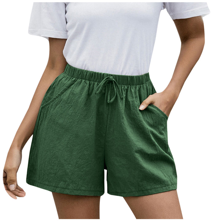 Dame behagelige shorts med elastisk talje og lommer Stilla