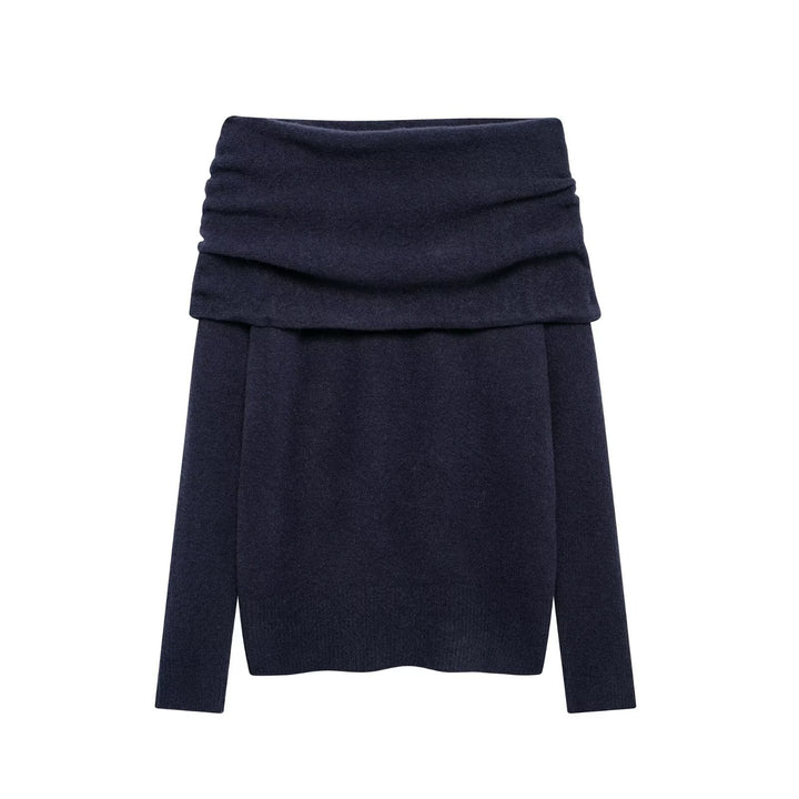 Dame Off-Shoulder Behagelig Strikbluse Stilla