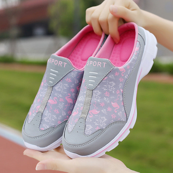 Dame Slip-On Sport Sneakers med floralt design Stilla