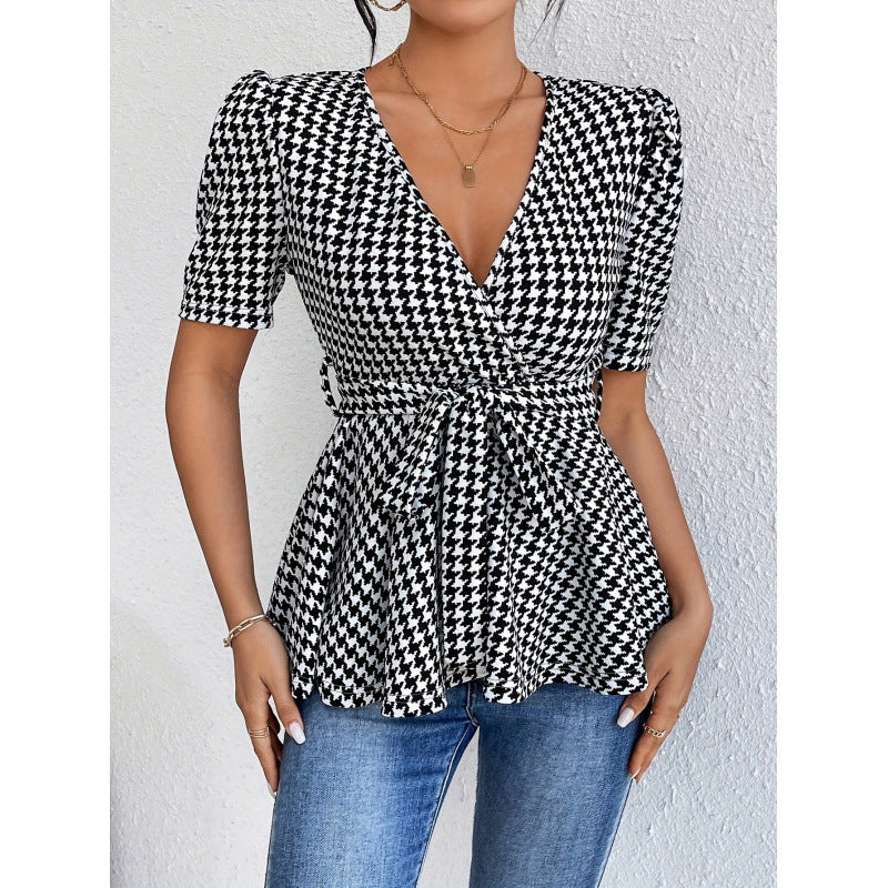 Femme Vindt-Peplum-Top Stilla