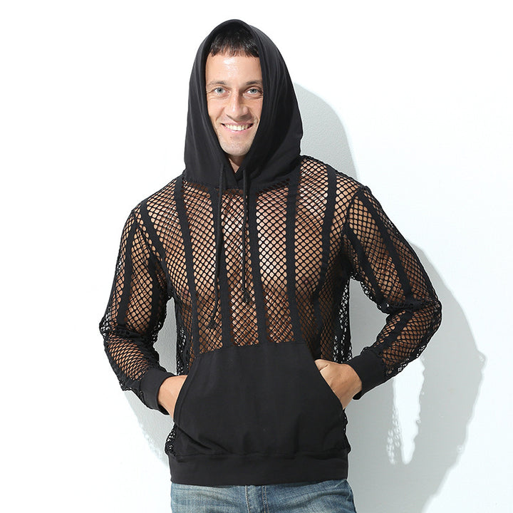 Dame åndbar mesh-hoodie med hætte og komfortabel pasform Stilla