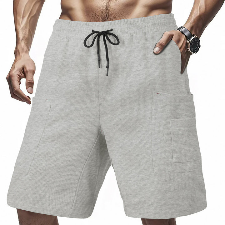 Herre cargo-shorts med multifunktionelle lommer og elastisk talje Stilla
