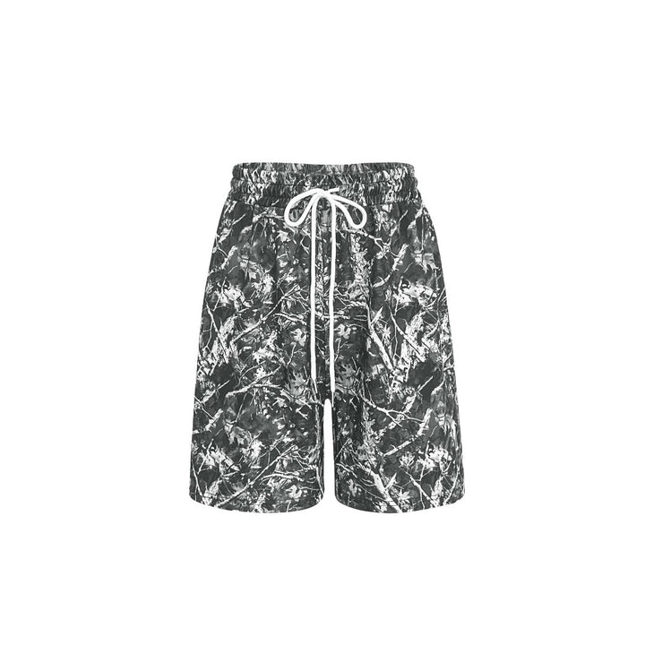Damer Camo-Print Behagelig Løs Pasform Shorts Stilla