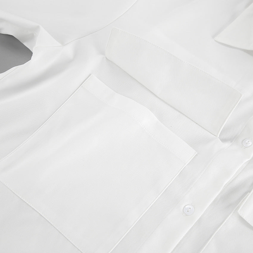 Dame Oversized Skjorte med praktiske lommer og elegant snit Stilla