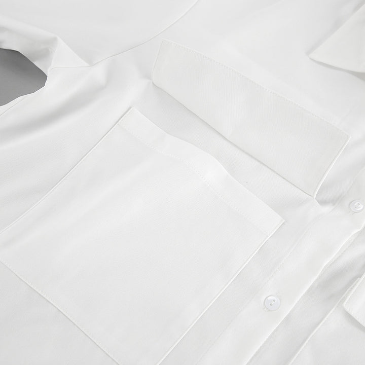 Dame Oversized Skjorte med praktiske lommer og elegant snit Stilla