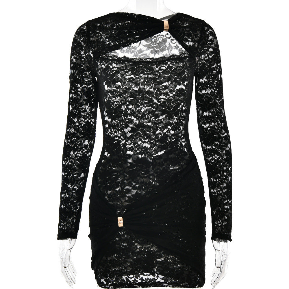 Dame spidseskjorte med asymmetrisk design og elegante accenter Stilla