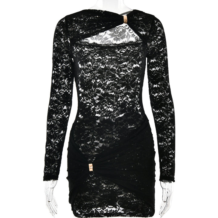 Dame spidseskjorte med asymmetrisk design og elegante accenter Stilla