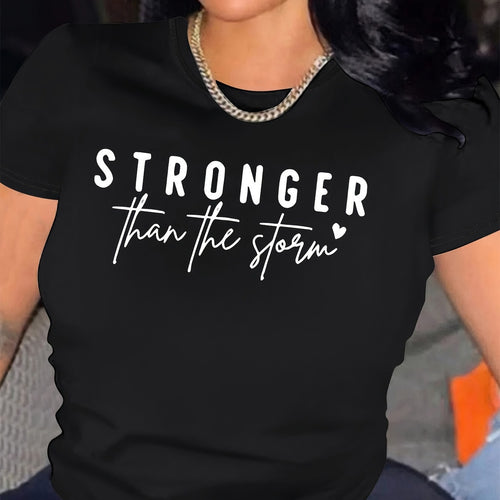 Kvinders motivations grafik T-shirt Stilla