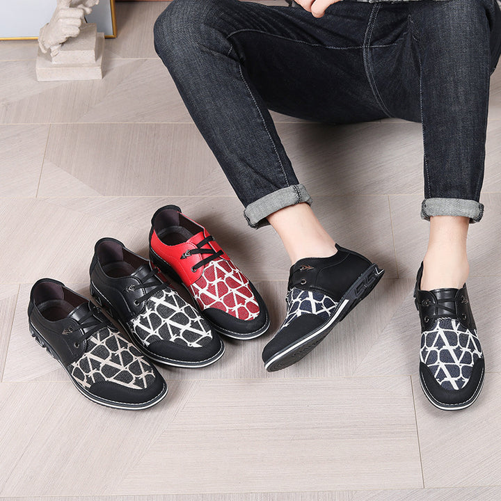 Herrer moderne mønstrede fritidssneakers Stilla