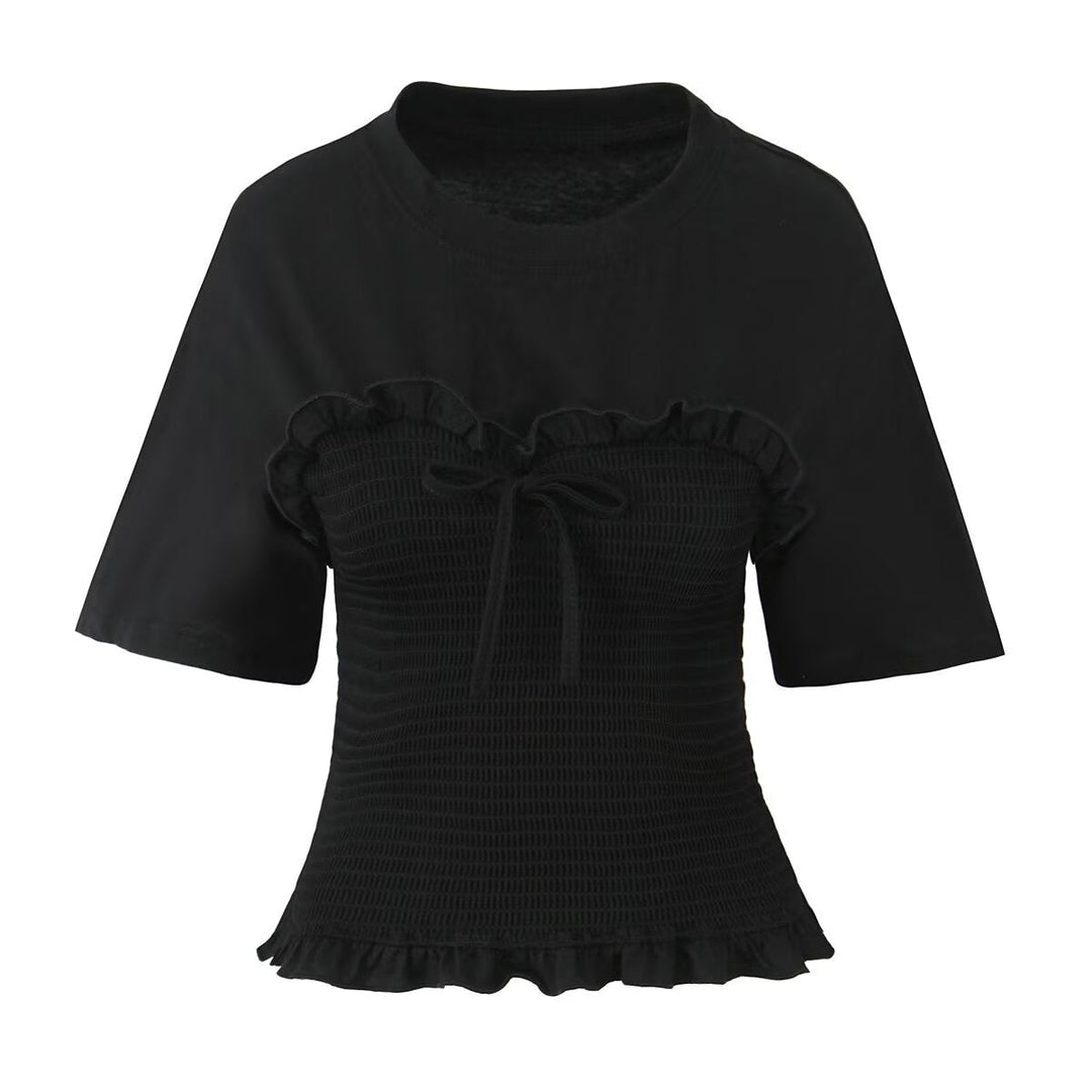 Stilla | Figur-fremhævende Kortærmet Tee Top