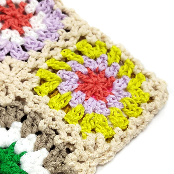 Dame Hæklet Patchwork Håndtaske Stilla