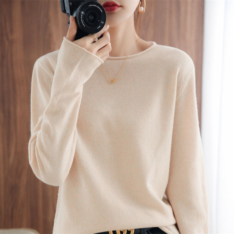Kvinders bløde V-hals sweater Stilla