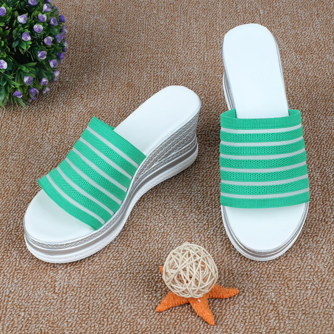 Dame Wedge-sandaler med ergonomisk sål og moderigtigt stribedesign Stilla