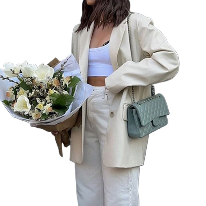 Kvinders to-delt blazer sæt med elegant snit og klassisk design