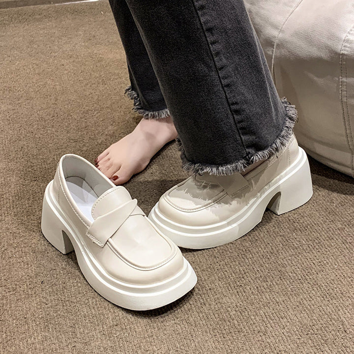 Dame Chunky Loafers med dekorativ rem og komfortabel blokhæl Stilla