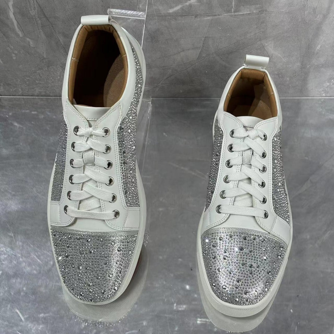 Femme Funklende Strass-udsmykkede fritids sneakers Stilla