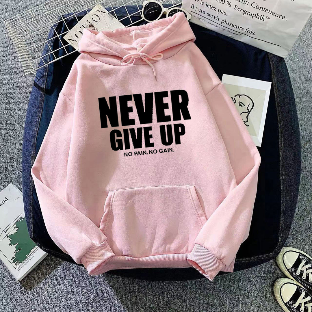 Kvindernes hoodie med motiverende skrifttype Skovae 1772613019