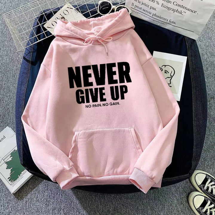 Kvindernes hoodie med motiverende skrifttype Skovae 1772613019