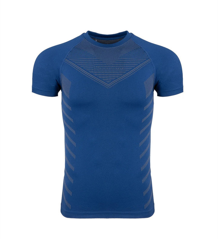 Herrer sports kompressions T-shirt med åndbare teknologier Stilla