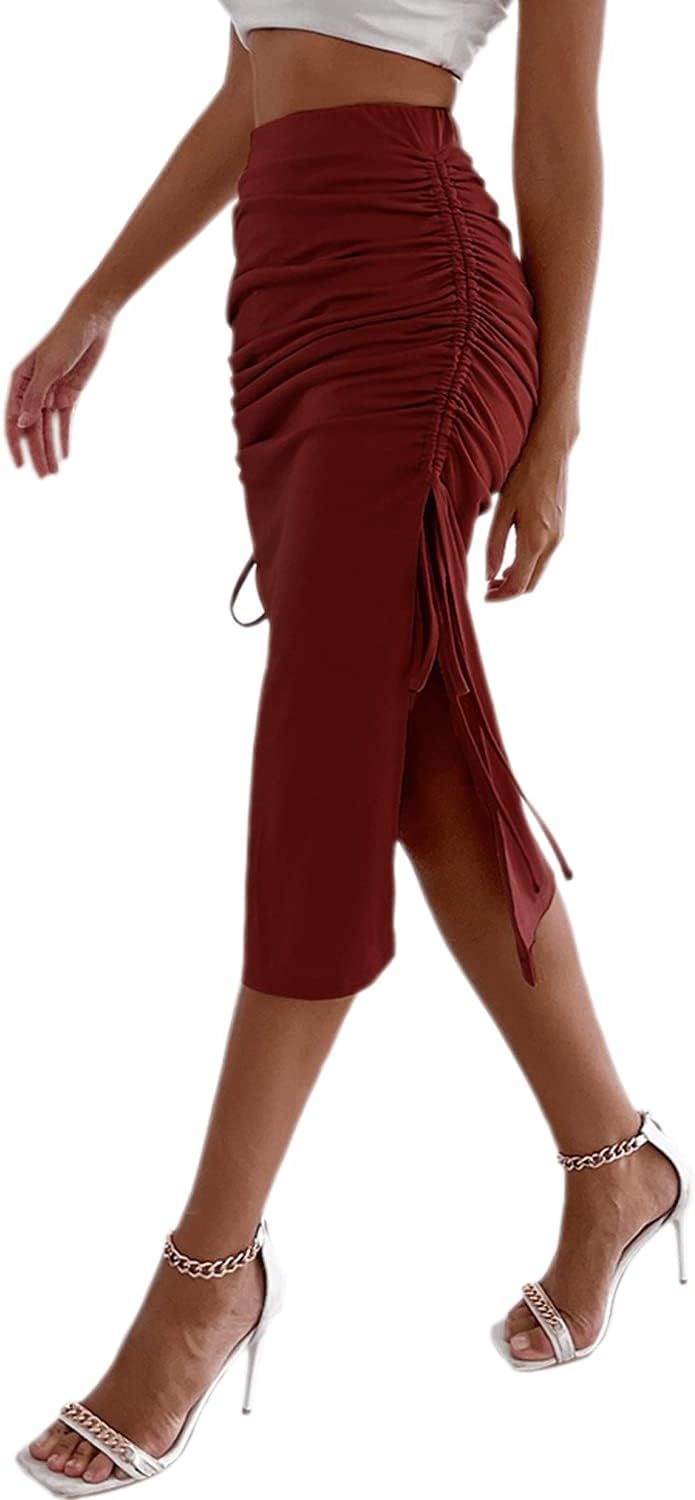 Stilla | Chic Forår Slim Fit Split Snor Bodycon Nederdel