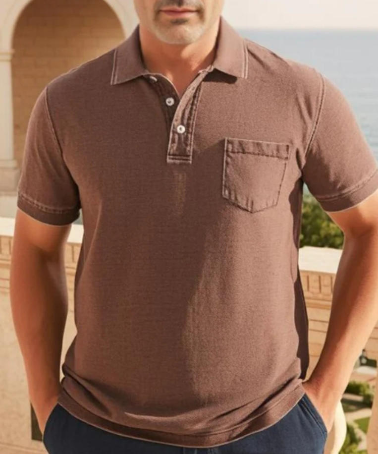 Herre Kortærmet Polo T-shirt Stilla