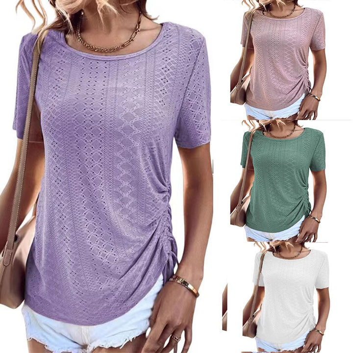 Dame designer tøj top med asymmetrisk snit Stilla