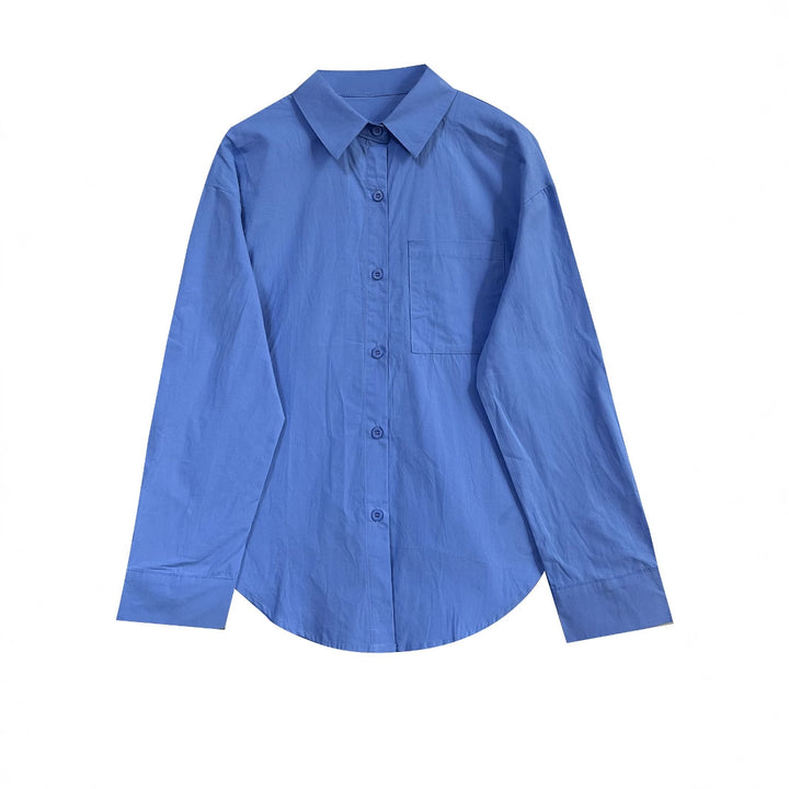 Damer Letvægts Oversized Button-Up Skjorte Stilla