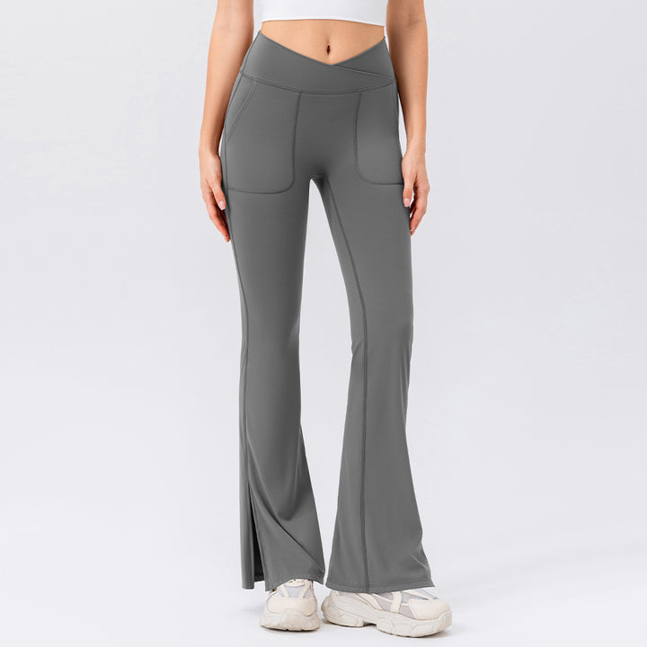 Dame Sporty Flared Leggings med praktiske lommer og høj talje Stilla