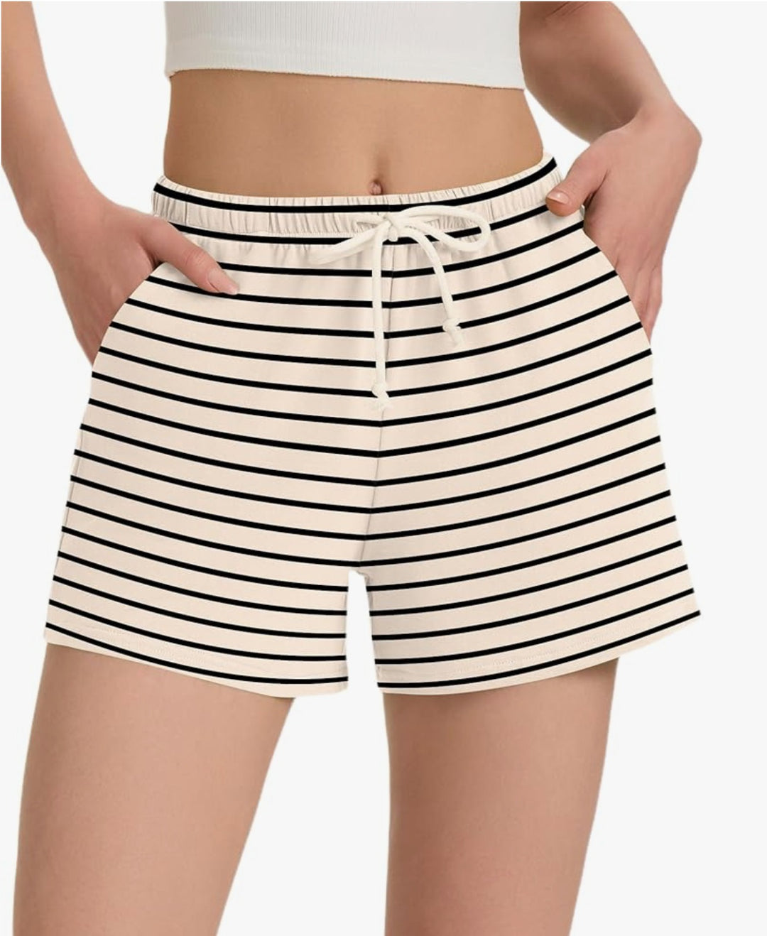 Dame stribede Comfort Fit svømshorts Stilla