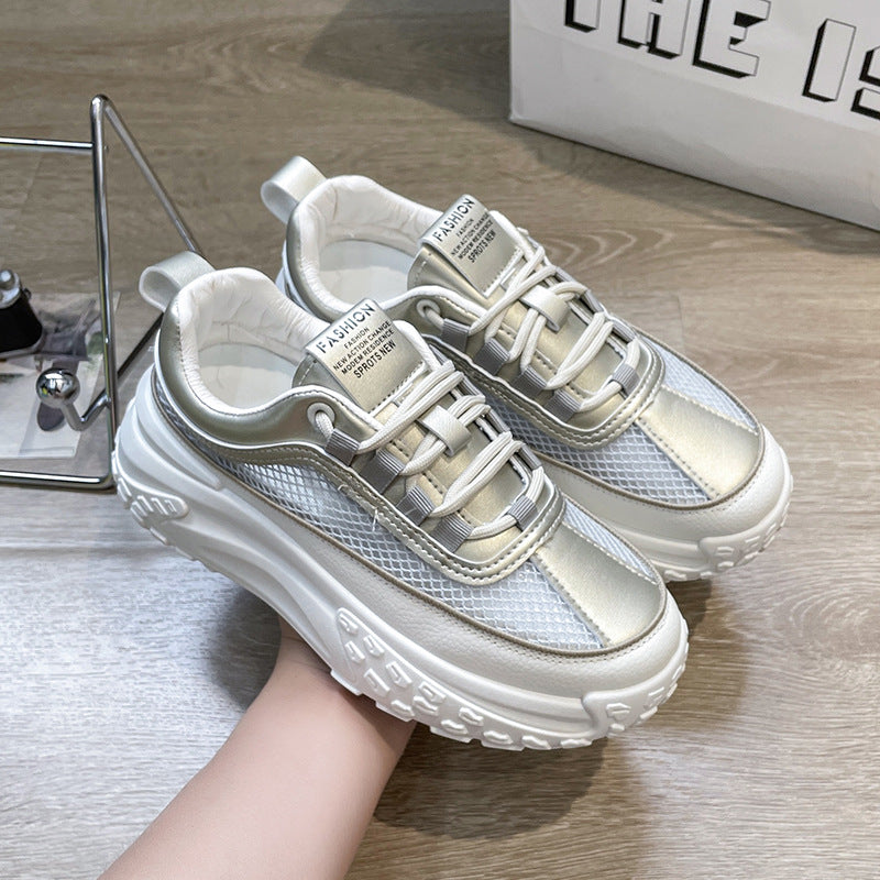 Dame Chunky Sneakers med åndbart mesh og innovativt sålprofil Stilla