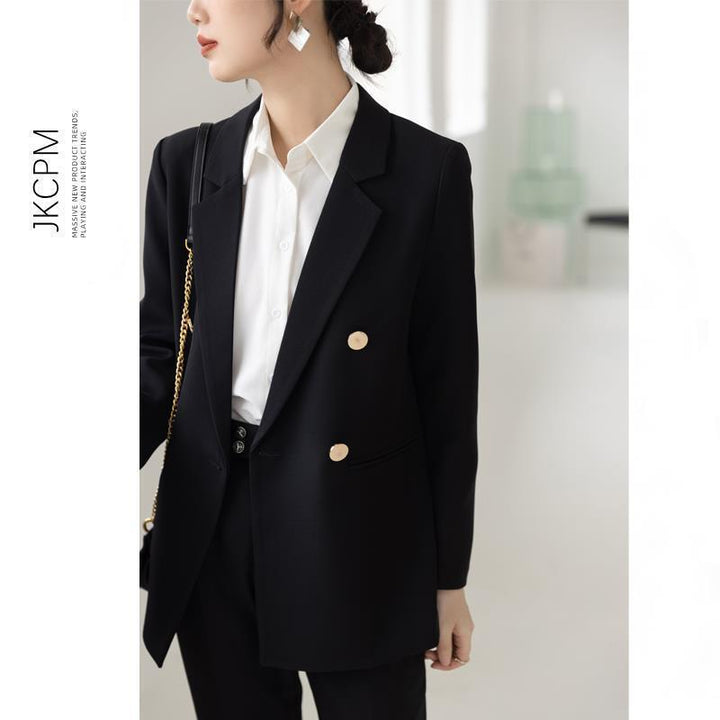 Kvinders dobbeltrynket blazer med elegante detaljer Stilla