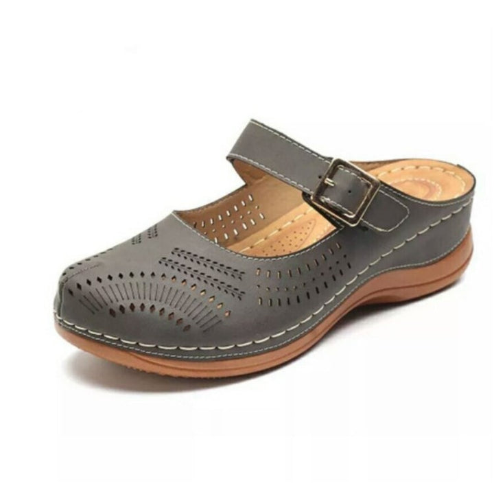 Dame Komfort Læder Clogs Sandaler Stilla