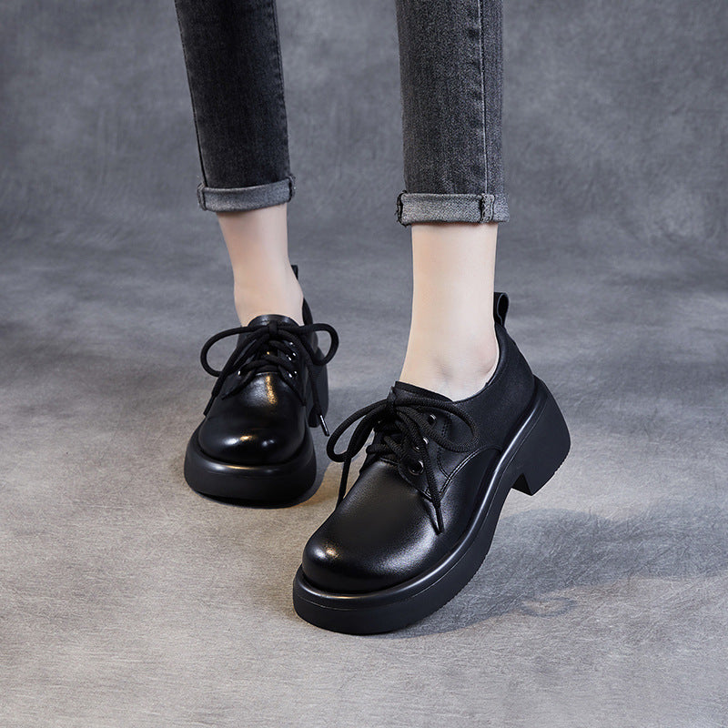 Kvinder Chic Snøring Blokhæle Oxfords Stilla