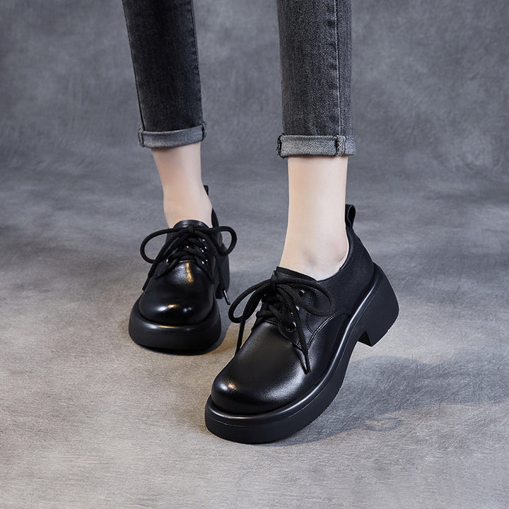 Kvinder Chic Snøring Blokhæle Oxfords Stilla