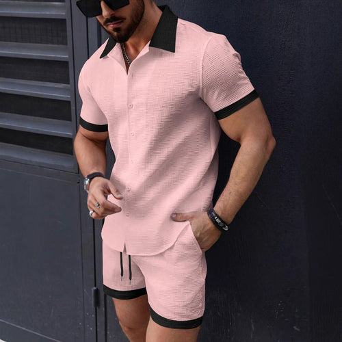 Herre stilfuld kortærmet skjorte sæt Stilla