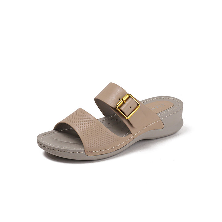 Dame Wedge-sandaler med moderne remdesign og ergonomisk fodseng Stilla