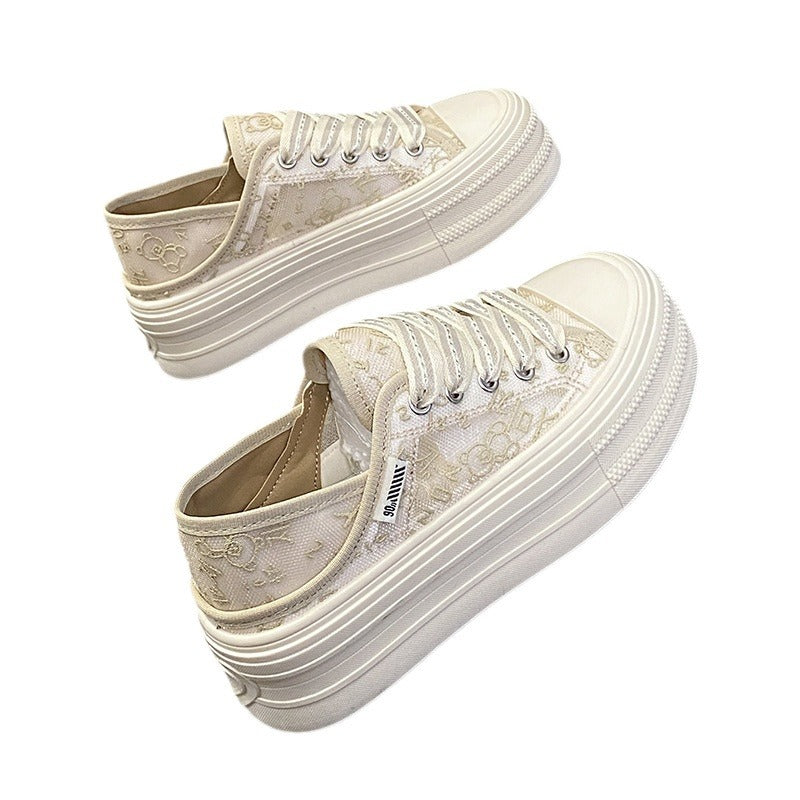 Dame Mode Sneakers med luftig tekstiloverflade og dæmpende sål Stilla