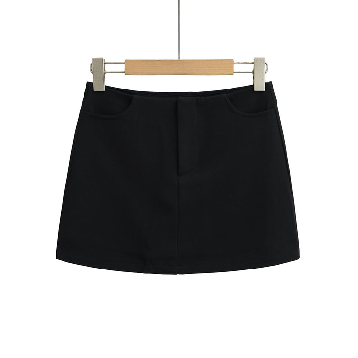 Dame Minirok med elegante quiltede detaljer og figursyet snit Stilla
