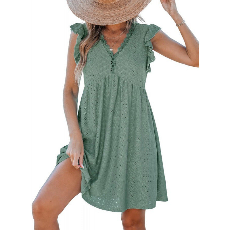 Femme Letvægts Øje Sommerkjole Stilla