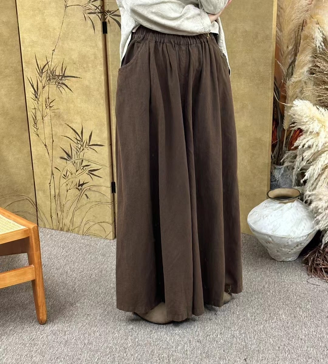 Femme Relaxed Fit Høj talje Maxi-bukser Stilla