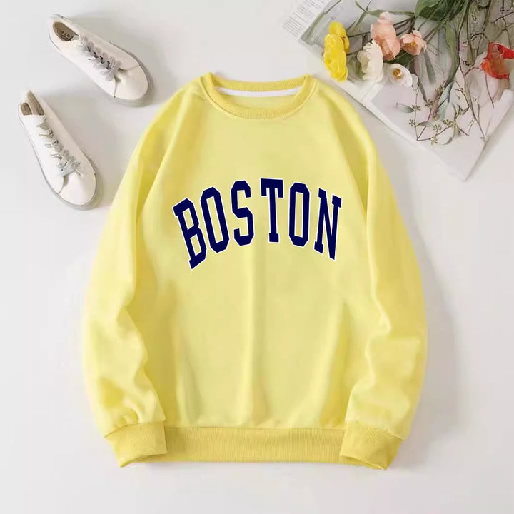 Kvinder casual sweatshirt med Boston print Skovae