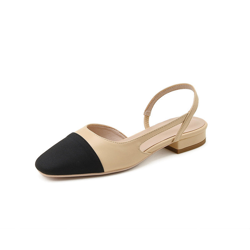 Dame Slingback-flade med åben tå og flatterende udskæringsdesign Stilla