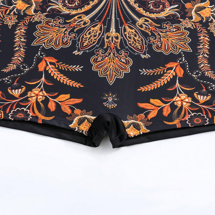 Damer Elegant Badedragt med luksuriøst Floral-Design Skovae