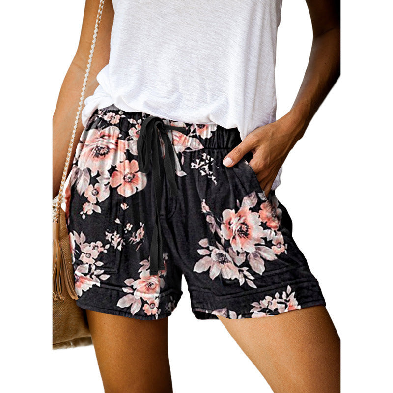 Dame Behagelige Sommer-shorts med elastisk talje og praktiske lommer Skovae