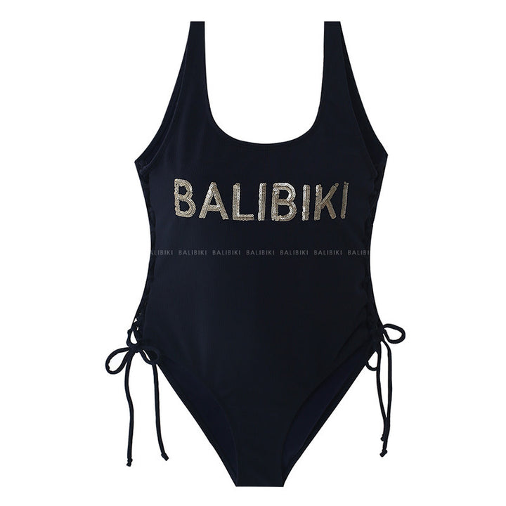 Dame sportiv one-piece badebadedragt med individuelt justerbare sidebånd Stilla