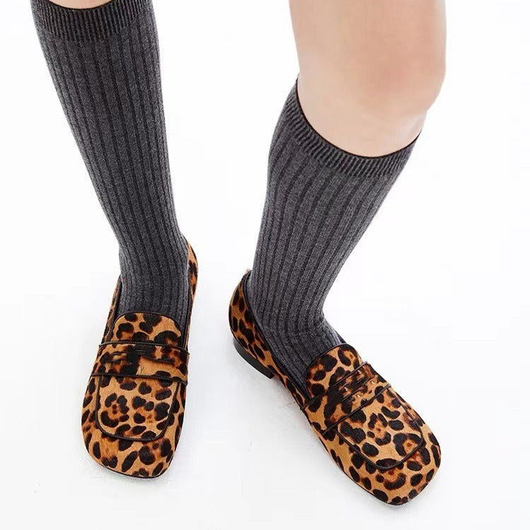 Femme Stilfulde Leopardmønster Slipper Stilla