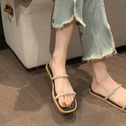 Damers elegante strass slide sandaler Stilla